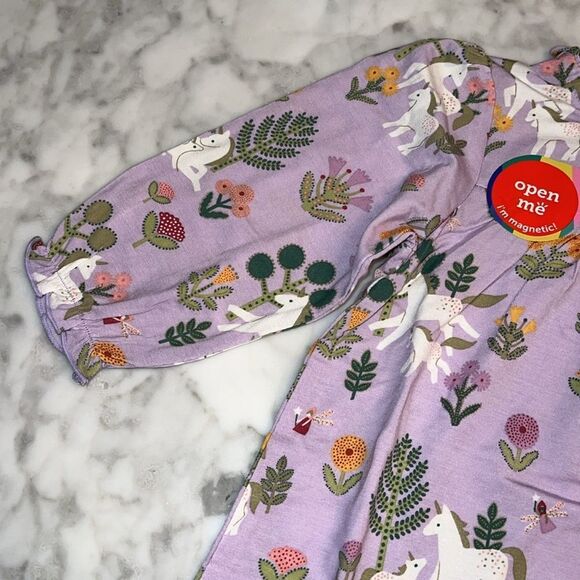 NWT MAGNETIC ME UNICORN RUFFLE LONG SLEEVE DRESS SET - Picture 5 of 8